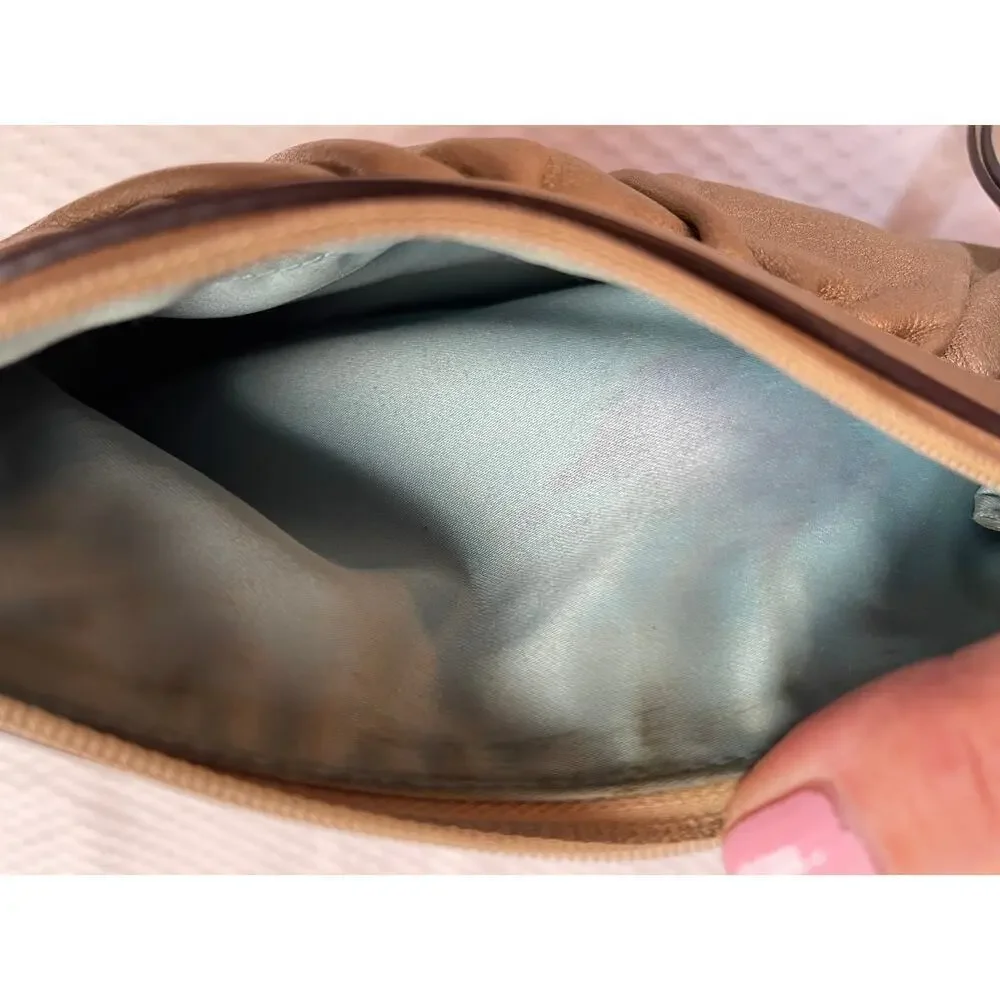 Coach Silver Clutch Wristlet